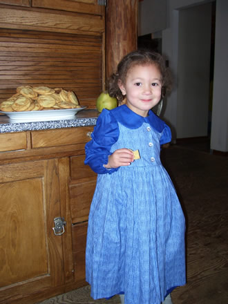 Girls Button Bodice Jumper